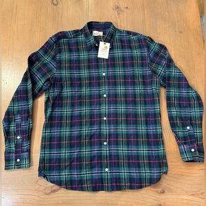 Men’s Marine Layer Long Sleeve Button Down Flannel SzL NWT